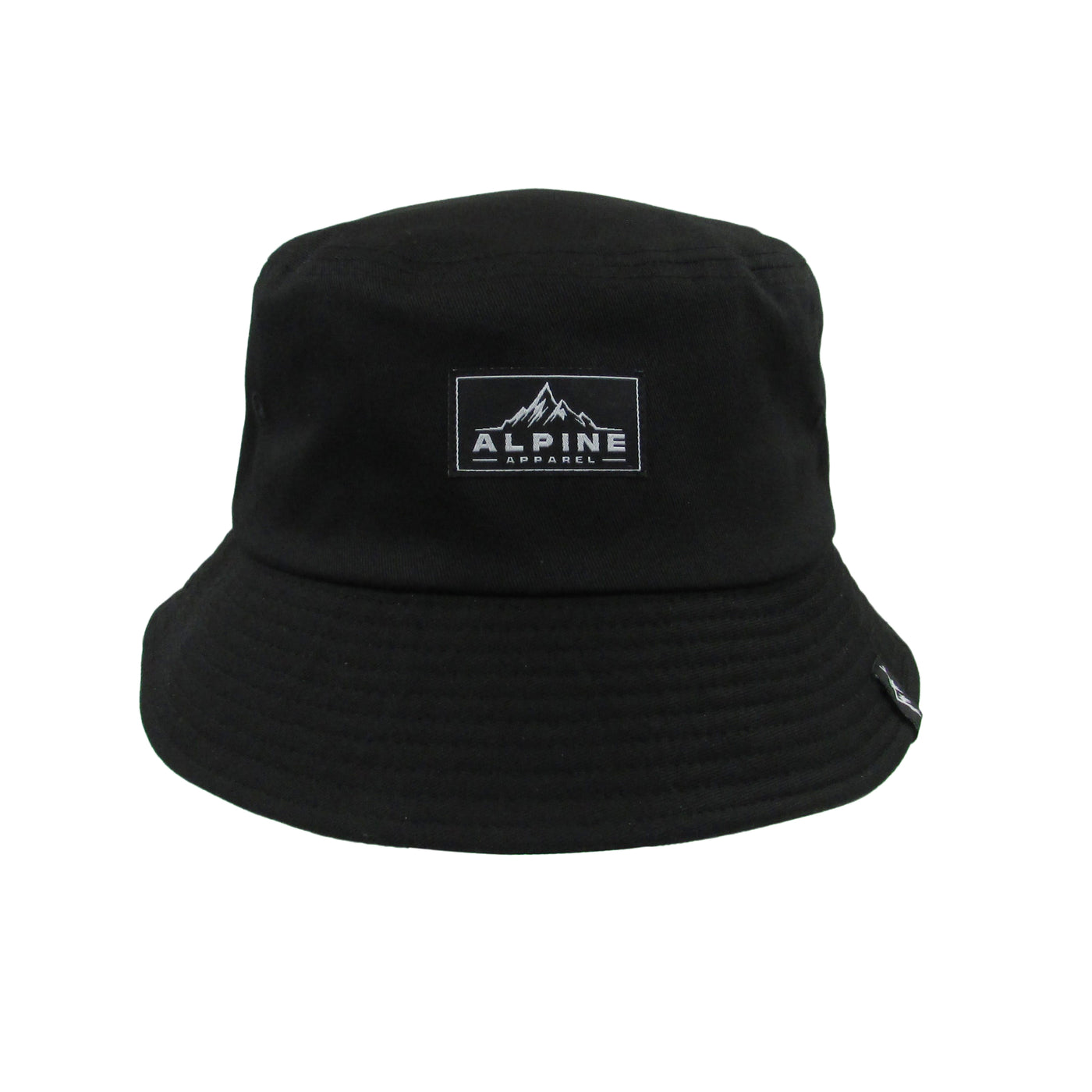 Alpine Apparel Black Bucket Hat - Front