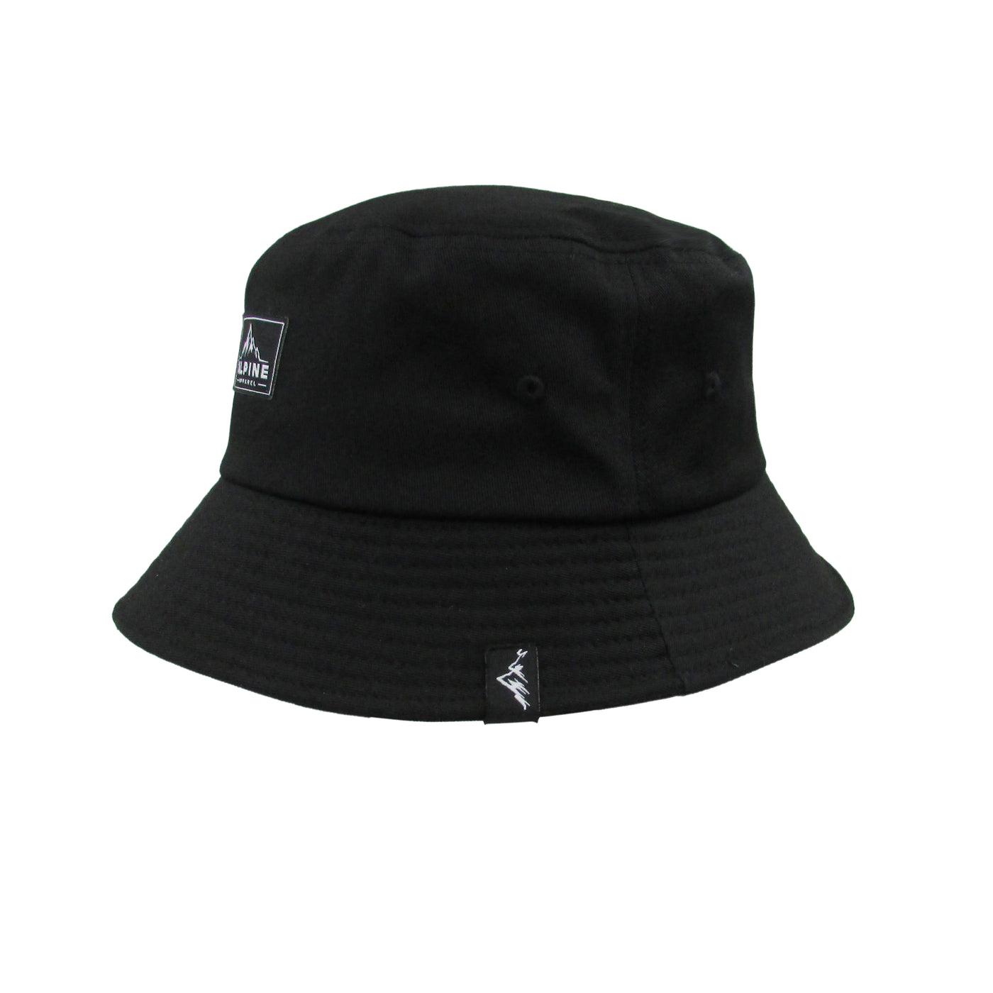 Alpine Apparel Black Bucket Hat - Side