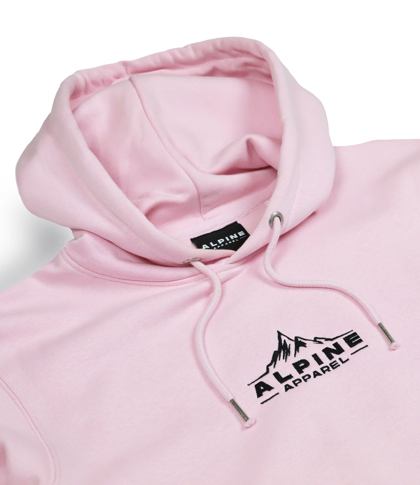 Alpine Pink Classic Hoodie front angled photo