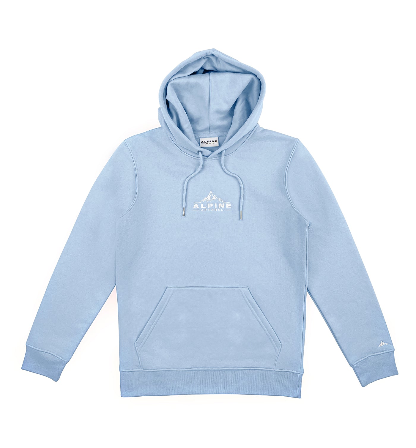 Alpine Sky Blue Classic Hoodie product main front photo