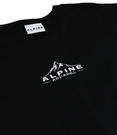 Alpine Black Classic T-Shirt front angled photo